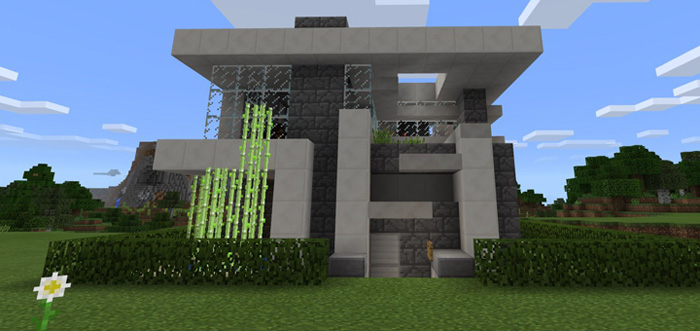 17x17 Piston House Minecraft map