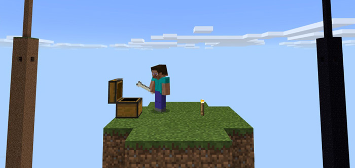 4 Pillar Survival PE Minecraft map