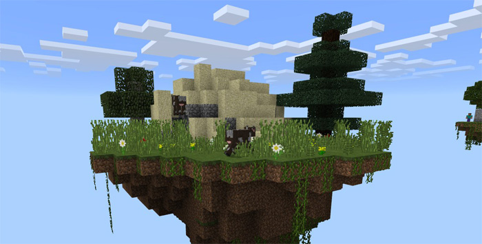 Kidsource Easy Skyblock Challenge Minecraft map