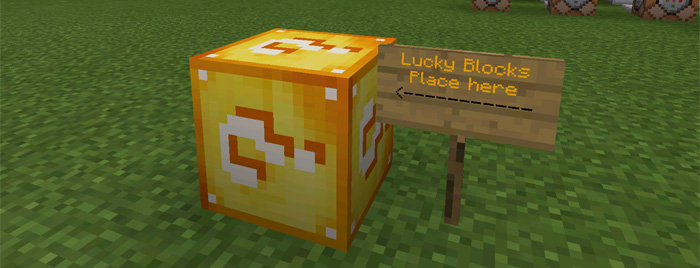 Lucky Blocks (Demo) (Command Blocks) Minecraft map
