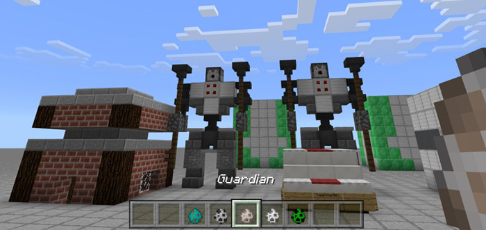 Self-Building Egg Structures Minecraft map