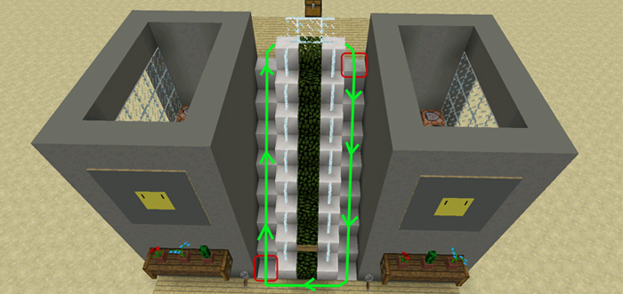 Working Escalator(1.1.0.1+ Only!) Minecraft map