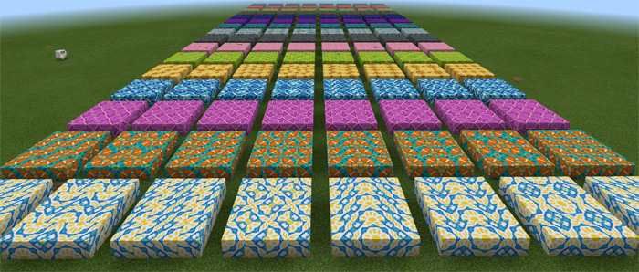 All Glazed Terracotta Patterns(1.1.0.4+ Only!) Minecraft map