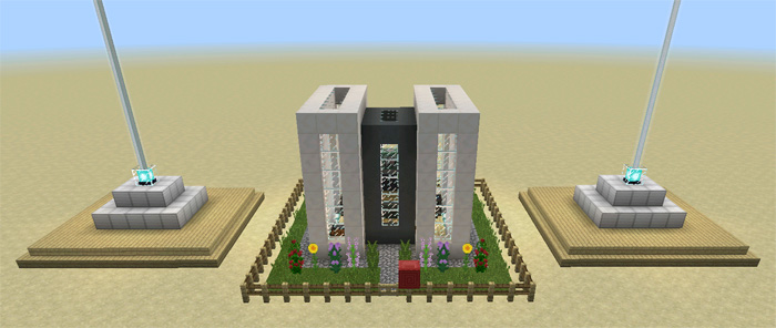 Controllable Flying House Minecraft map