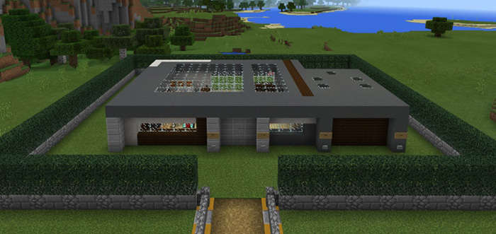 Self-Building Command Block Mansion Minecraft map