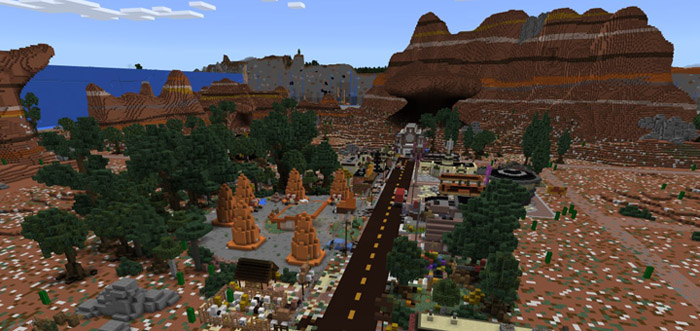 Cars Land (Radiator Springs) Minecraft map