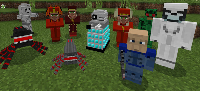 Doctor Who Mobs Pack Addon Minecraft addon