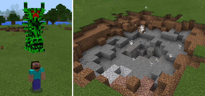 Freaky Creepers Addon Minecraft addon