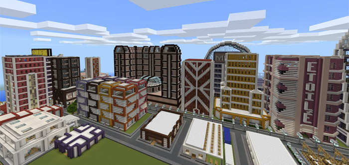GoldenBurg City Minecraft map