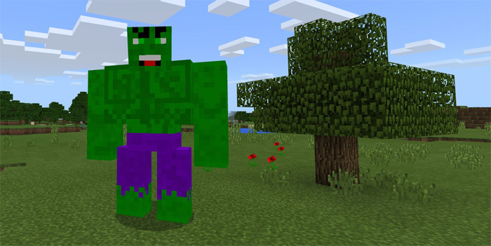 Hulk Addon Minecraft addon