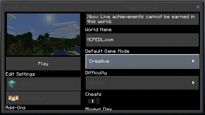 Night Mode GUI Minecraft texture pack