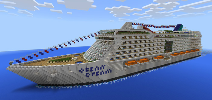 Ocean Dream Cruise Ship Minecraft map
