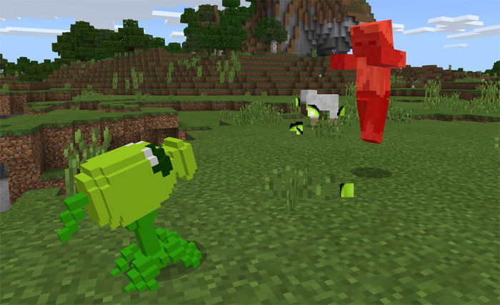 Plant VS Zombie Addon Minecraft addon