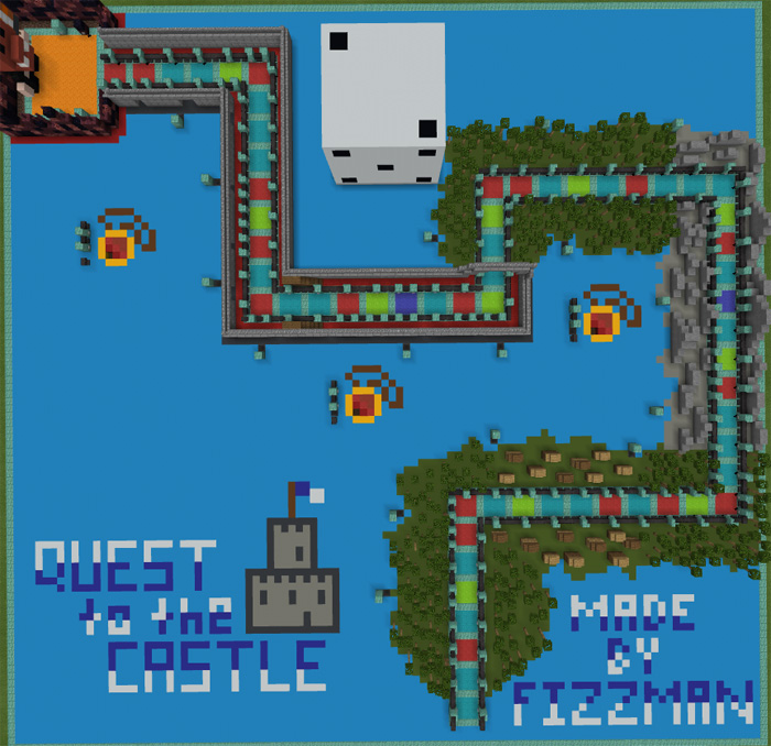 Quest to the Castle (Board Game) Minecraft map