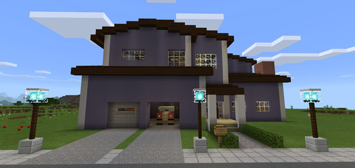 Redstone Neighborhood Minecraft map