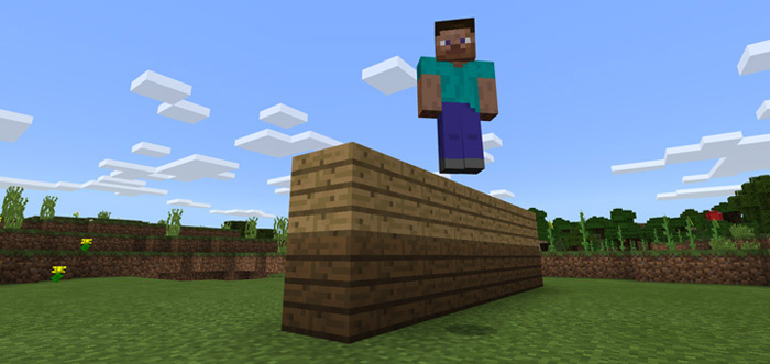 Reduce Player Gravity Addon Minecraft addon