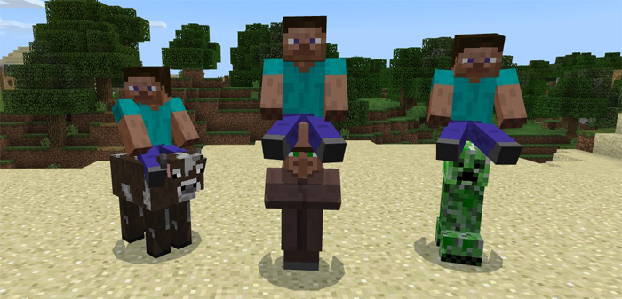All Mobs Rideable Addon Minecraft addon