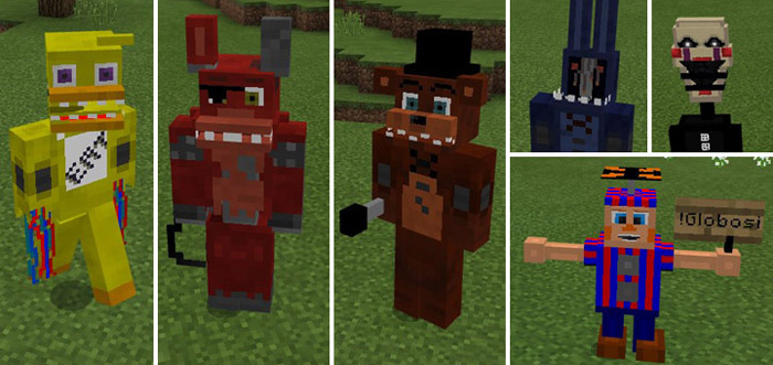 Five Nights At Freddy’s Addon Minecraft addon