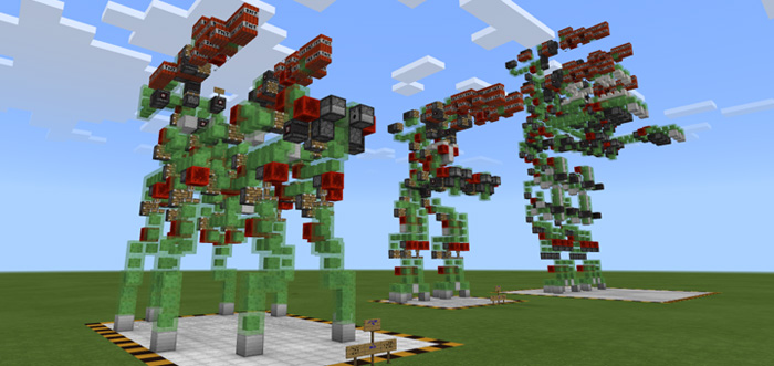 New Slime Block Robots Minecraft map