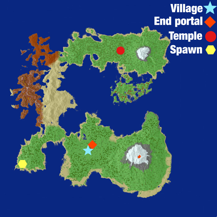 The Lands of Notch Minecraft map