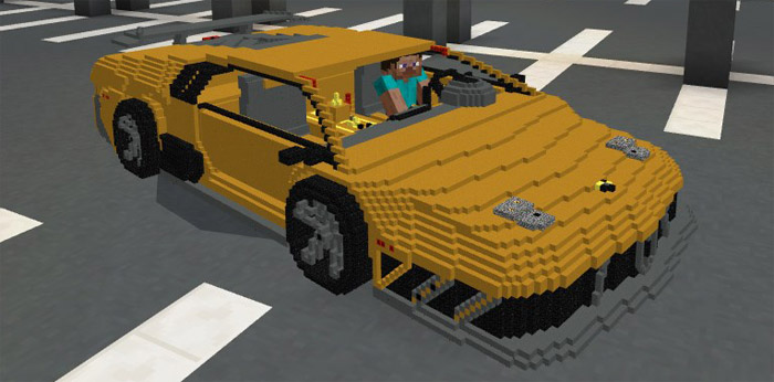 Lamborghini Addon Minecraft addon