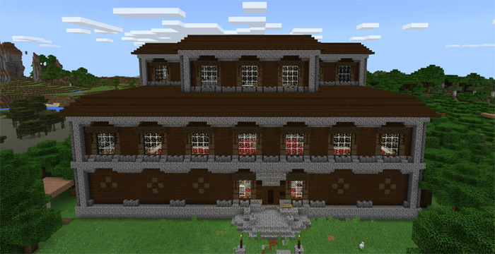 Redstone Woodland Mansion Minecraft map
