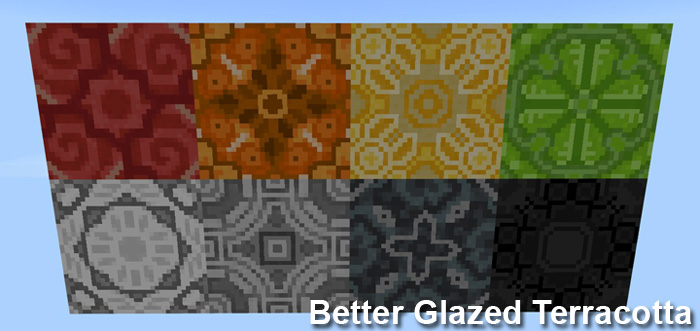 Better Glazed Terracotta Minecraft texture pack