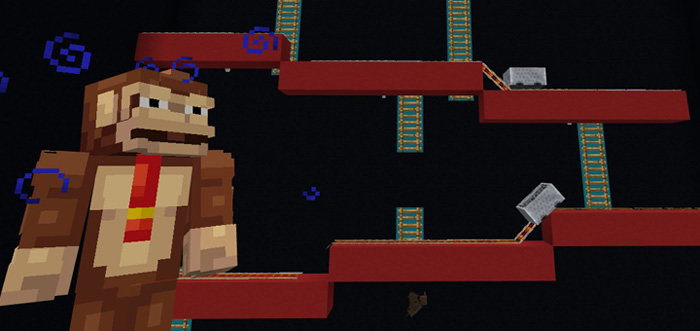 Donkey Kong In MCPE Minecraft map