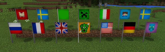 Flags Addon Minecraft addon