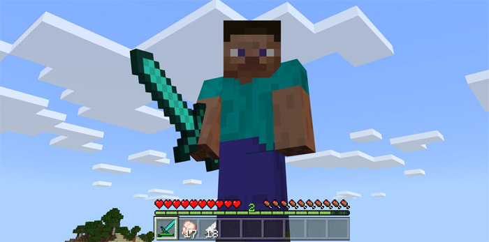 XP Hotbar in Creative Pack Minecraft texture pack