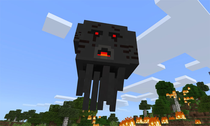 3 Headed Ghast Boss Minecraft addon