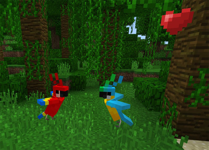 Baby Parrots Minecraft addon