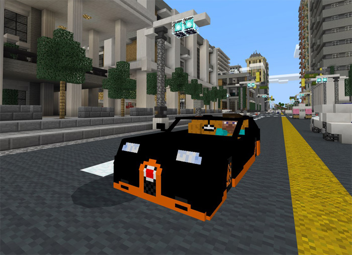 Bugatti Veyron Grand Super Sport Minecraft addon