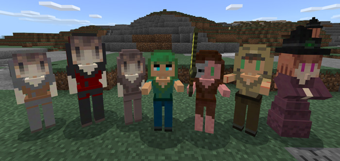 Girl Mobs Minecraft addon