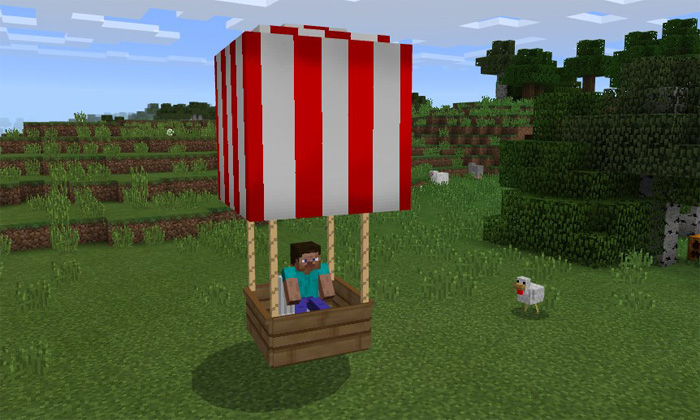 Hot Air Balloon Addon Minecraft addon