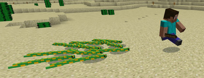 Mine-Snakes Add-on Minecraft addon