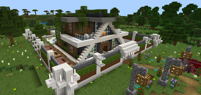 RS Smart Modern House Super Ultra Minecraft map