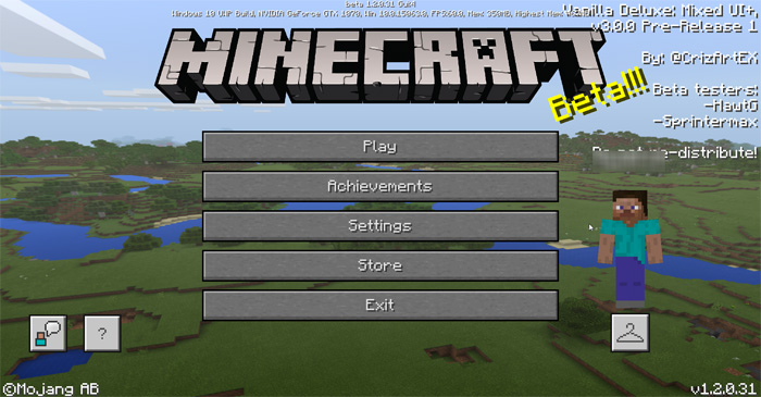 Vanilla Deluxe: Mixed UI Pack Minecraft texture pack