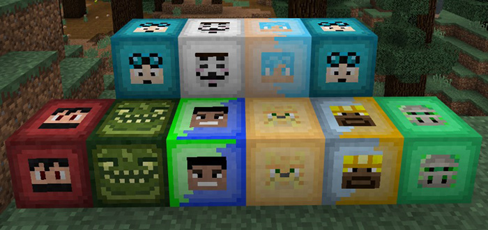 YouTuber Heads Addon Minecraft addon