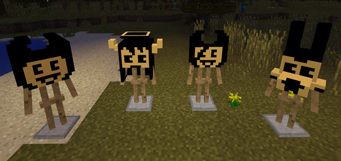 Bendy and the Ink Machine Heads Pack Minecraft texture pack