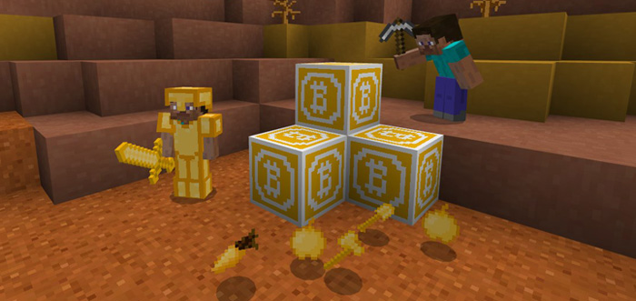 Bitcoin Minecraft addon