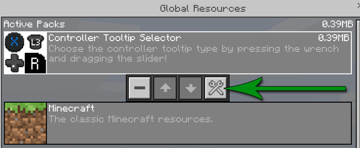 Controller Tooltip Selector Pack Minecraft texture pack