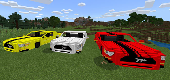 Ford Mustang GT 2015 Minecraft addon