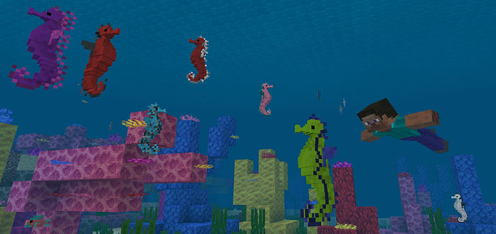 Hippocampus Minecraft texture pack