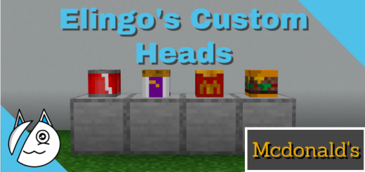 Elingo’s Custom Mcdonald’s Heads Minecraft texture pack