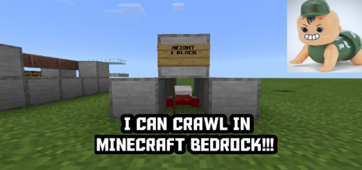 Advanced Sneak + Crawl Addon Minecraft addon
