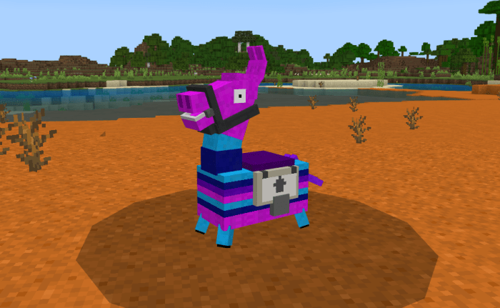 Fortnite Loot Llama Minecraft addon