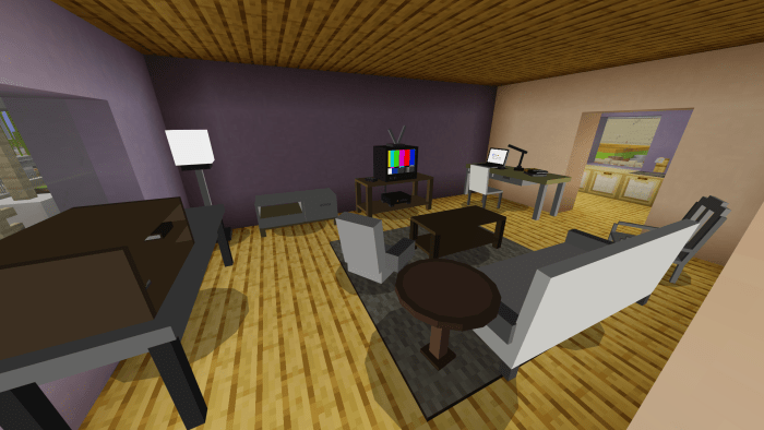Furniture Living Room Minecraft addon