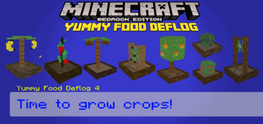 Yummy Food Addon Recipe Update Minecraft addon