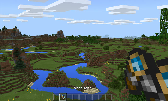 Binoculars Minecraft addon